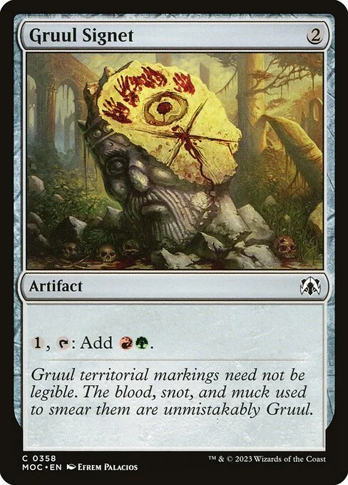 Gruul Signet, carta Magic di tipo Artifact illustrata da Efrem Palacios