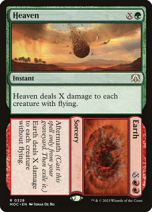 Heaven // Earth, carta Magic di tipo Instant // Sorcery illustrata da Jonas De Ro