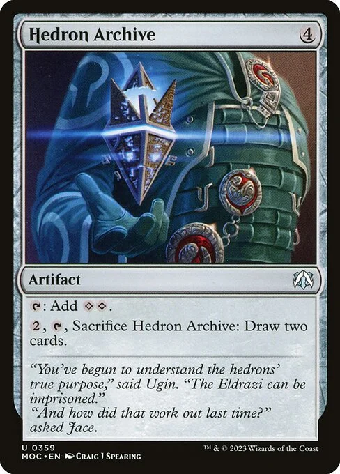 Hedron Archive, carta Magic di tipo Artifact illustrata da Craig J Spearing