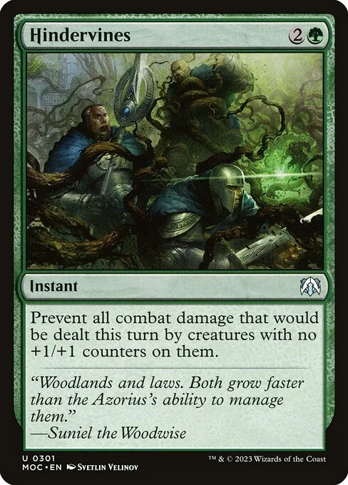 Hindervines, carta Magic di tipo Instant illustrata da Svetlin Velinov