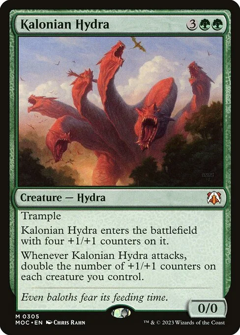 Kalonian Hydra, carta Magic di tipo Creature — Hydra illustrata da Chris Rahn
