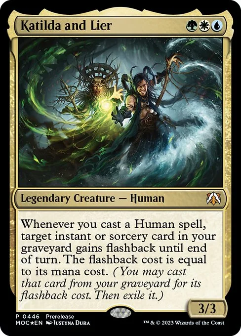 Katilda and Lier, carta Magic di tipo Legendary Creature — Human illustrata da Justyna Dura