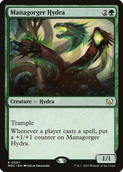 Managorger Hydra, carta Magic di tipo Creature — Hydra illustrata da Lucas Graciano
