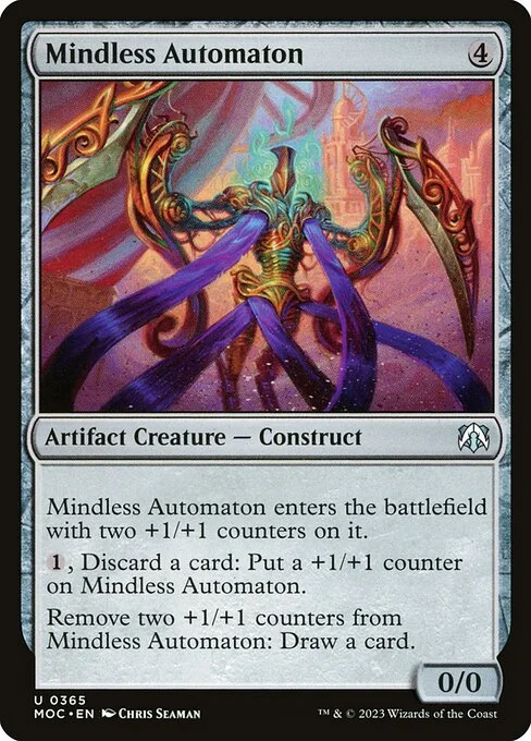 Mindless Automaton, carta Magic di tipo Artifact Creature — Construct illustrata da Chris Seaman