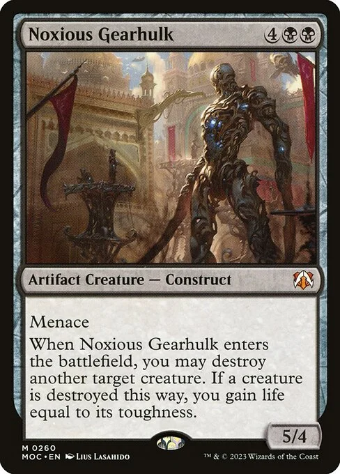 Noxious Gearhulk, carta Magic di tipo Artifact Creature — Construct illustrata da Lius Lasahido