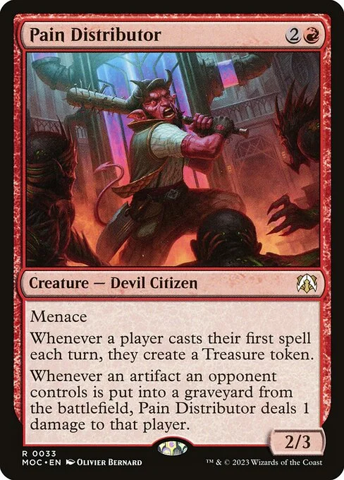 Pain Distributor, carta Magic di tipo Creature — Devil Citizen illustrata da Olivier Bernard
