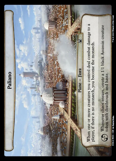 Paliano, carta Magic di tipo Plane — Fiora illustrata da Piotr Dura