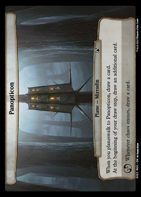 Panopticon, carta Magic di tipo Plane — Mirrodin illustrata da John Avon