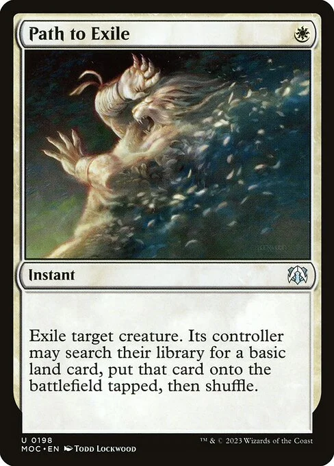 Path to Exile, carta Magic di tipo Instant illustrata da Todd Lockwood