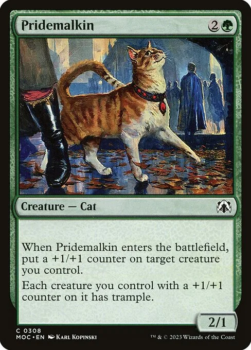 Pridemalkin, carta Magic di tipo Creature — Cat illustrata da Karl Kopinski