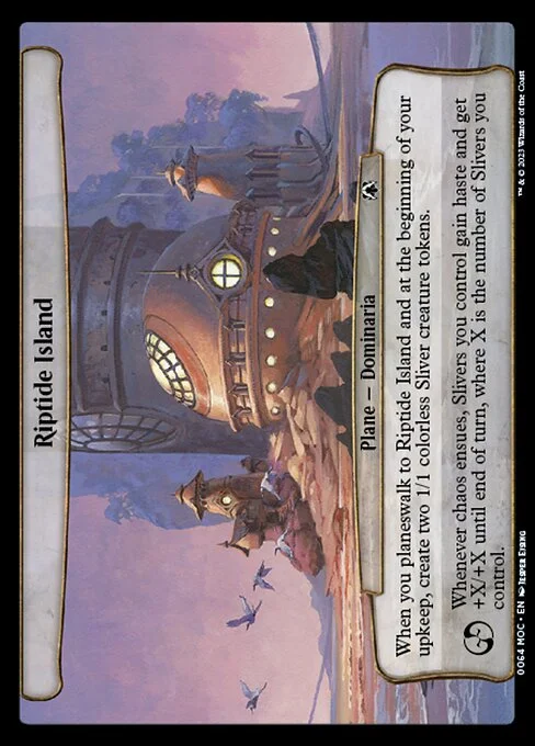 Riptide Island, carta Magic di tipo Plane — Dominaria illustrata da Jesper Ejsing
