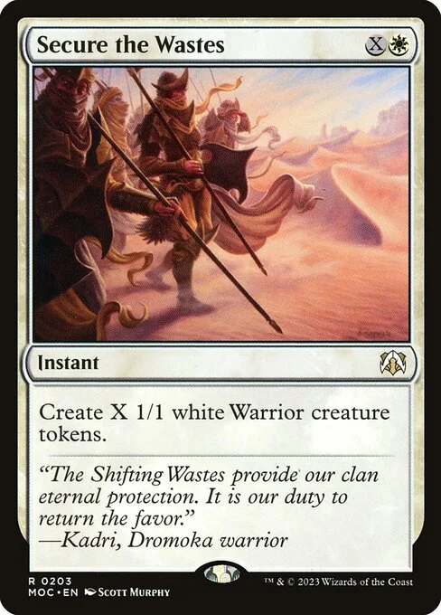 Secure the Wastes, carta Magic di tipo Instant illustrata da Scott Murphy