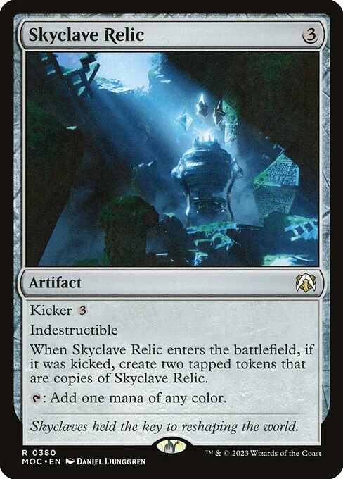 Skyclave Relic, carta Magic di tipo Artifact illustrata da Daniel Ljunggren