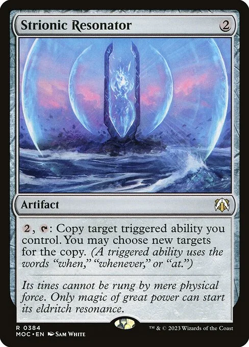 Strionic Resonator, carta Magic di tipo Artifact illustrata da Sam White