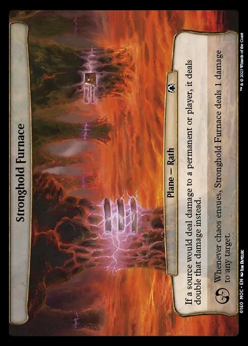 Stronghold Furnace, carta Magic di tipo Plane — Rath illustrata da Jim Pavelec