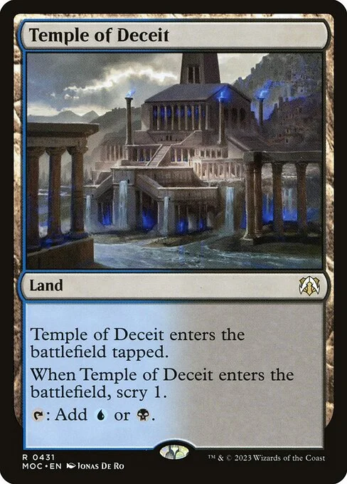 Temple of Deceit, carta Magic di tipo Land illustrata da Jonas De Ro