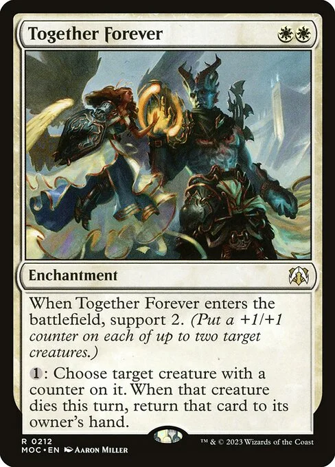 Together Forever, carta Magic di tipo Enchantment illustrata da Aaron Miller