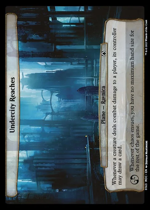 Undercity Reaches, carta Magic di tipo Plane — Ravnica illustrata da Stephan Martiniere
