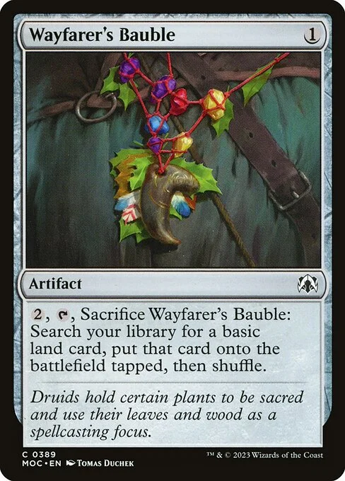 Wayfarer's Bauble, carta Magic di tipo Artifact illustrata da Tomas Duchek
