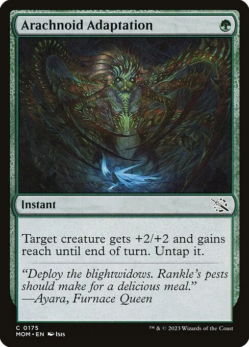 Arachnoid Adaptation, carta Magic di tipo Instant illustrata da Isis