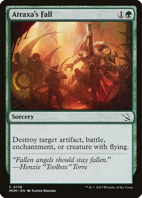 Atraxa's Fall, carta Magic di tipo Sorcery illustrata da Xavier Ribeiro
