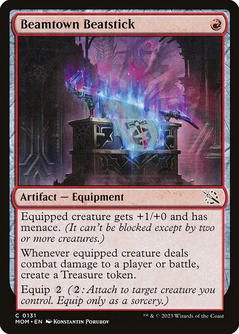 Beamtown Beatstick, carta Magic di tipo Artifact — Equipment illustrata da Konstantin Porubov