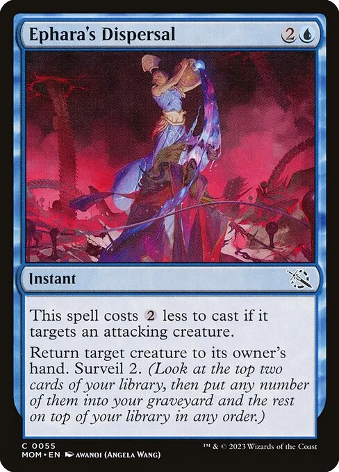 Ephara's Dispersal, carta Magic di tipo Instant illustrata da Awanqi (Angela Wang)