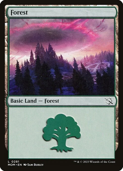 Forest, carta Magic di tipo Basic Land — Forest illustrata da Sam Burley