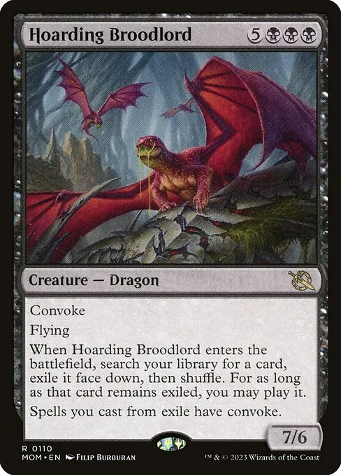 Hoarding Broodlord, carta Magic di tipo Creature — Dragon illustrata da Filip Burburan