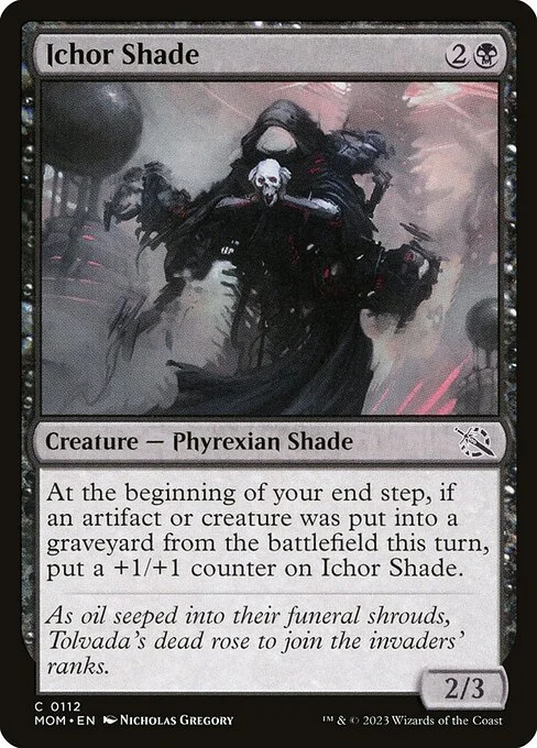 Ichor Shade, carta Magic di tipo Creature — Phyrexian Shade illustrata da Nicholas Gregory