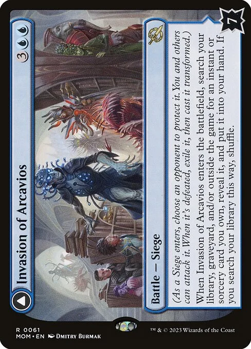 Invasion of Arcavios // Invocation of the Founders, carta Magic di tipo Battle — Siege // Enchantment illustrata da Dmitry Burmak
