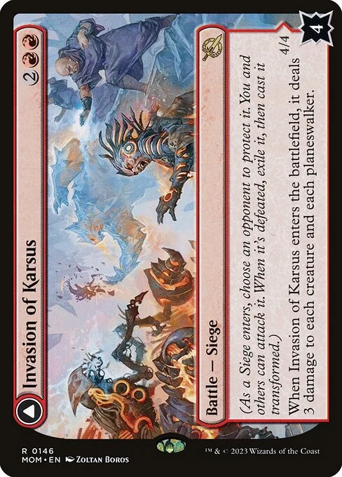 Invasion of Karsus // Refraction Elemental, carta Magic di tipo Battle — Siege // Creature — Elemental illustrata da Zoltan Boros