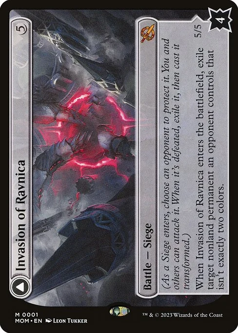 Invasion of Ravnica // Guildpact Paragon, carta Magic di tipo Battle — Siege // Artifact Creature — Construct illustrata da Leon Tukker