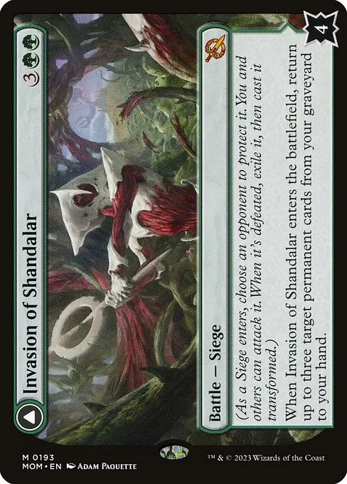 Invasion of Shandalar // Leyline Surge, carta Magic di tipo Battle — Siege // Enchantment illustrata da Adam Paquette