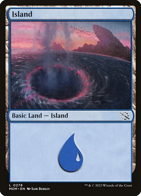 Island, carta Magic di tipo Basic Land — Island illustrata da Sam Burley