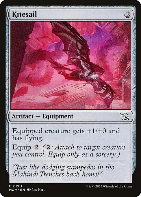 Kitesail, carta Magic di tipo Artifact — Equipment illustrata da Ben Hill