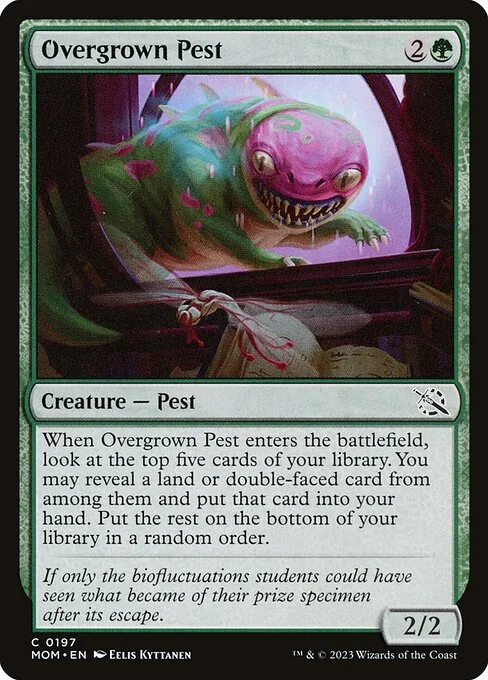 Overgrown Pest, carta Magic di tipo Creature — Pest illustrata da Eelis Kyttanen