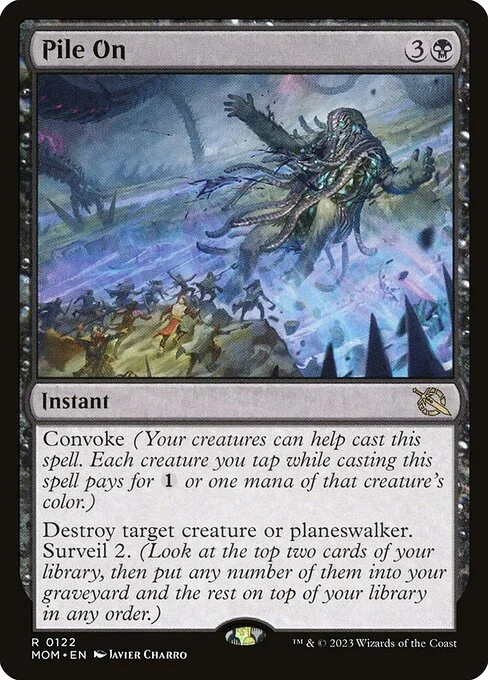 Pile On, carta Magic di tipo Instant illustrata da Javier Charro