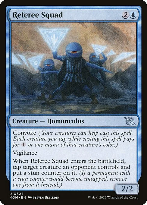 Referee Squad, carta Magic di tipo Creature — Homunculus illustrata da Steven Belledin
