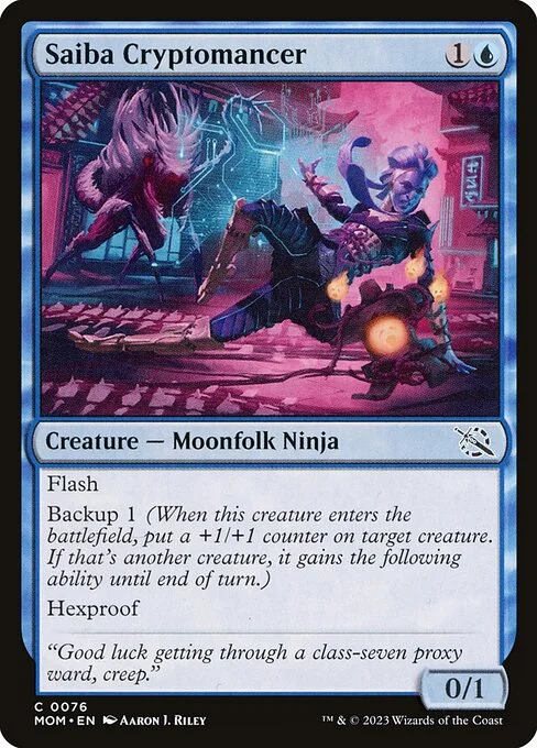 Saiba Cryptomancer, carta Magic di tipo Creature — Moonfolk Ninja illustrata da Aaron J. Riley
