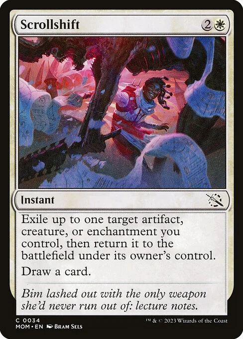 Scrollshift, carta Magic di tipo Instant illustrata da Bram Sels
