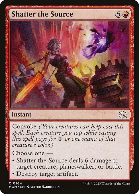 Shatter the Source, carta Magic di tipo Instant illustrata da Artur Nakhodkin