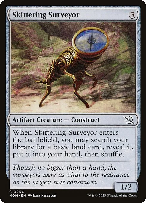 Skittering Surveyor, carta Magic di tipo Artifact Creature — Construct illustrata da Igor Kieryluk