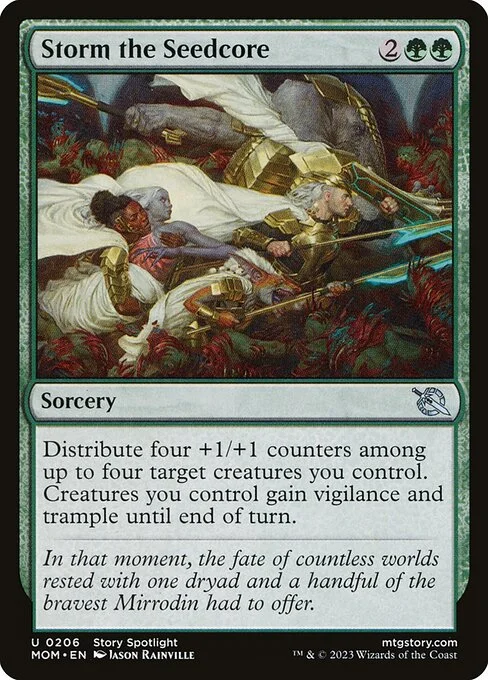 Storm the Seedcore, carta Magic di tipo Sorcery illustrata da Jason Rainville