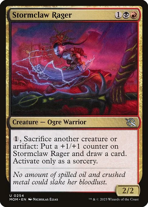 Stormclaw Rager, carta Magic di tipo Creature — Ogre Warrior illustrata da Nicholas Elias