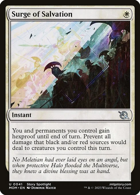 Surge of Salvation, carta Magic di tipo Instant illustrata da Dominik Mayer