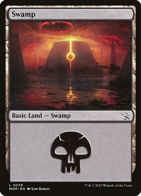 Swamp, carta Magic di tipo Basic Land — Swamp illustrata da Sam Burley
