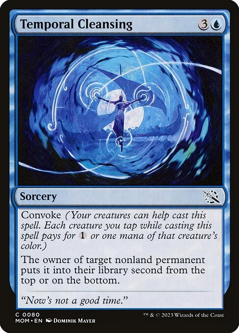 Temporal Cleansing, carta Magic di tipo Sorcery illustrata da Dominik Mayer