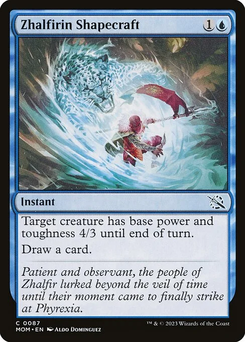 Zhalfirin Shapecraft, carta Magic di tipo Instant illustrata da Aldo Domínguez