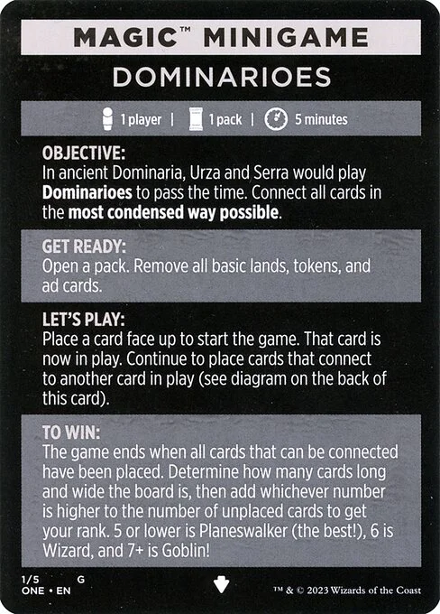 Dominarioes // Dominarioes (cont'd), carta Magic di tipo Card